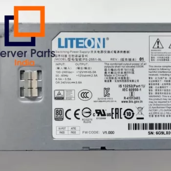 Lenovo 550Watts Power Supply for Lenovo ThinkServer RD350 RD450 RD550 RD650