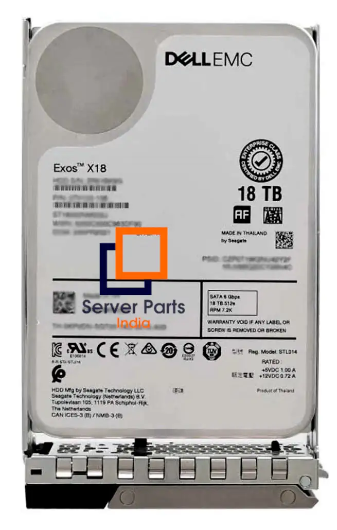 DellEMC 5HYG2 18TB 12G 7.2K SAS HDD